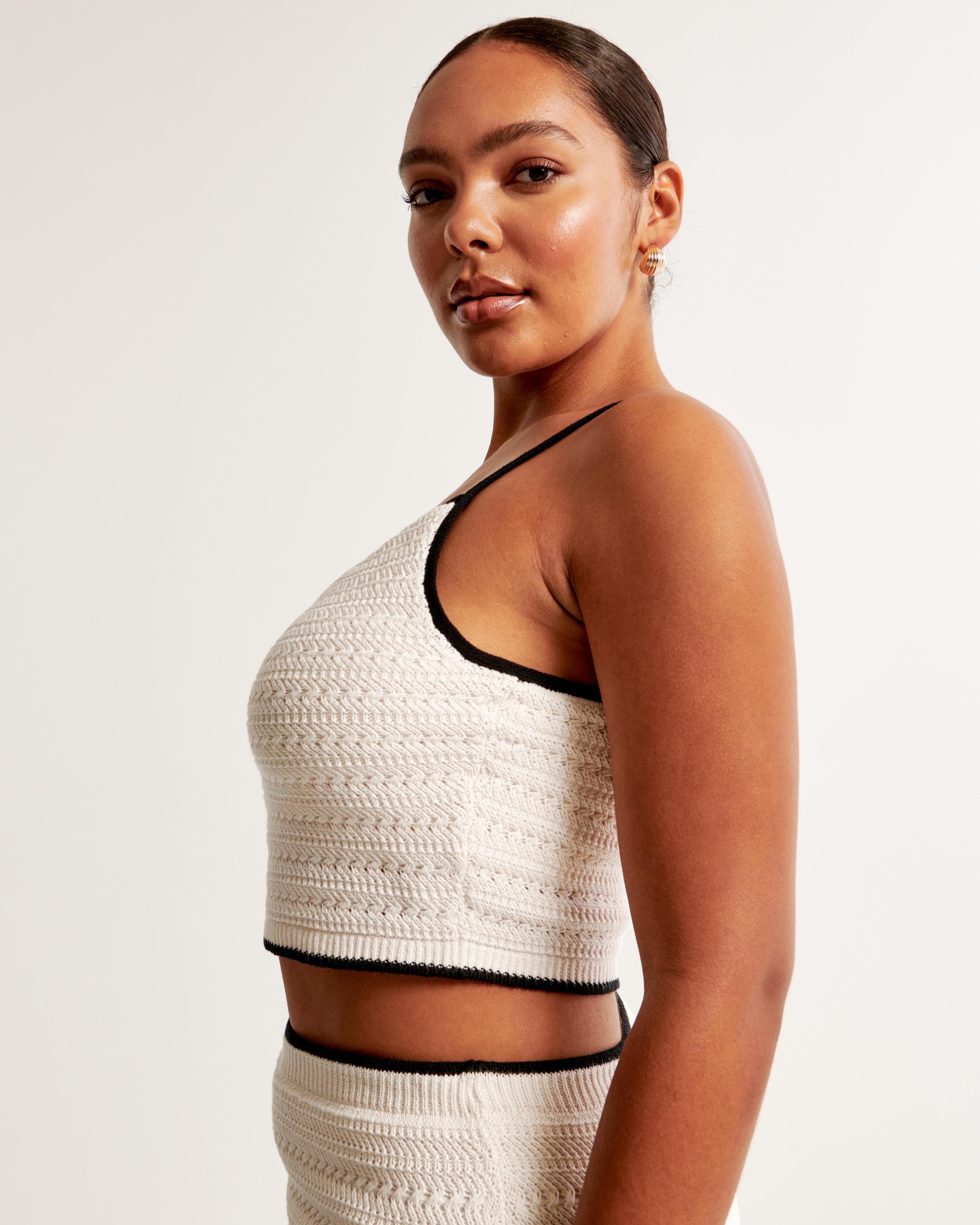 Crochet-Style Bra Top Product Image