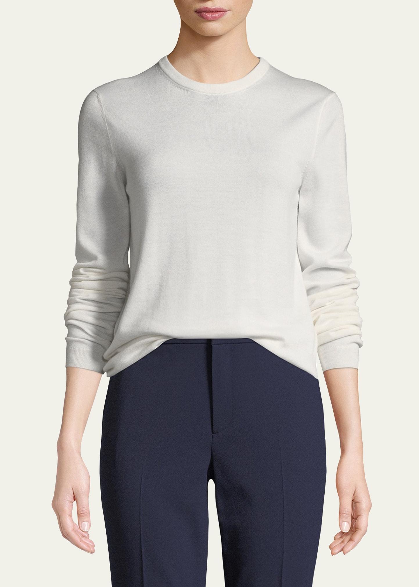 Womens Cashmere Crewneck Sweater Product Image