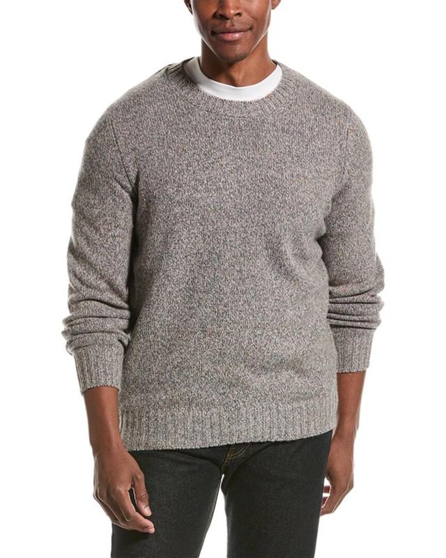 Cashmere Crewneck Sweater In Gray Product Image