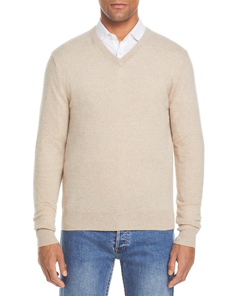 The Mens Store at Bloomingdales Ocean Blue Cashmere V-Neck Sweater - Exclusive Product Image