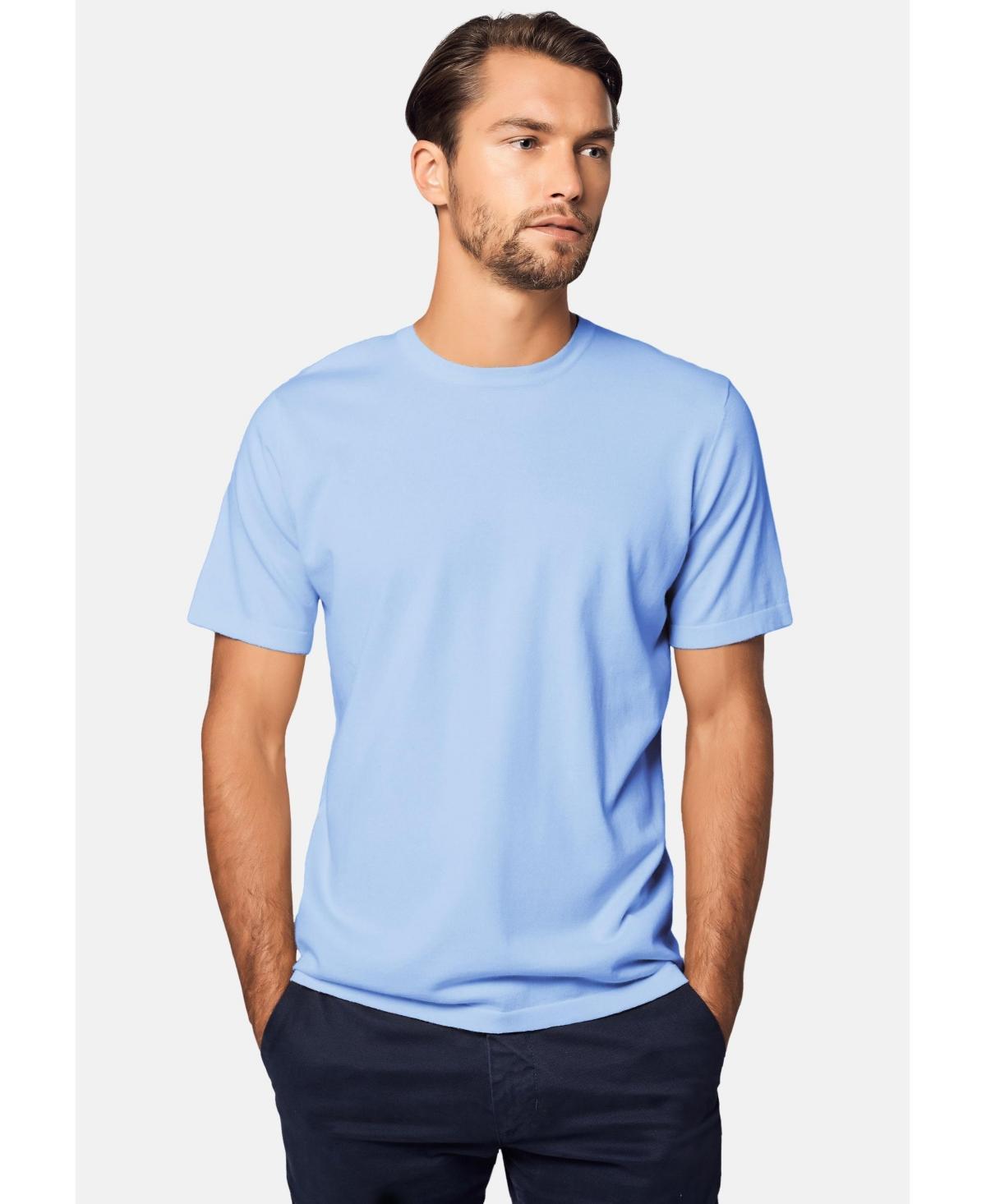 Bellemere Mens Classic Crew Neck Cotton Cashmere T-Shirt Product Image