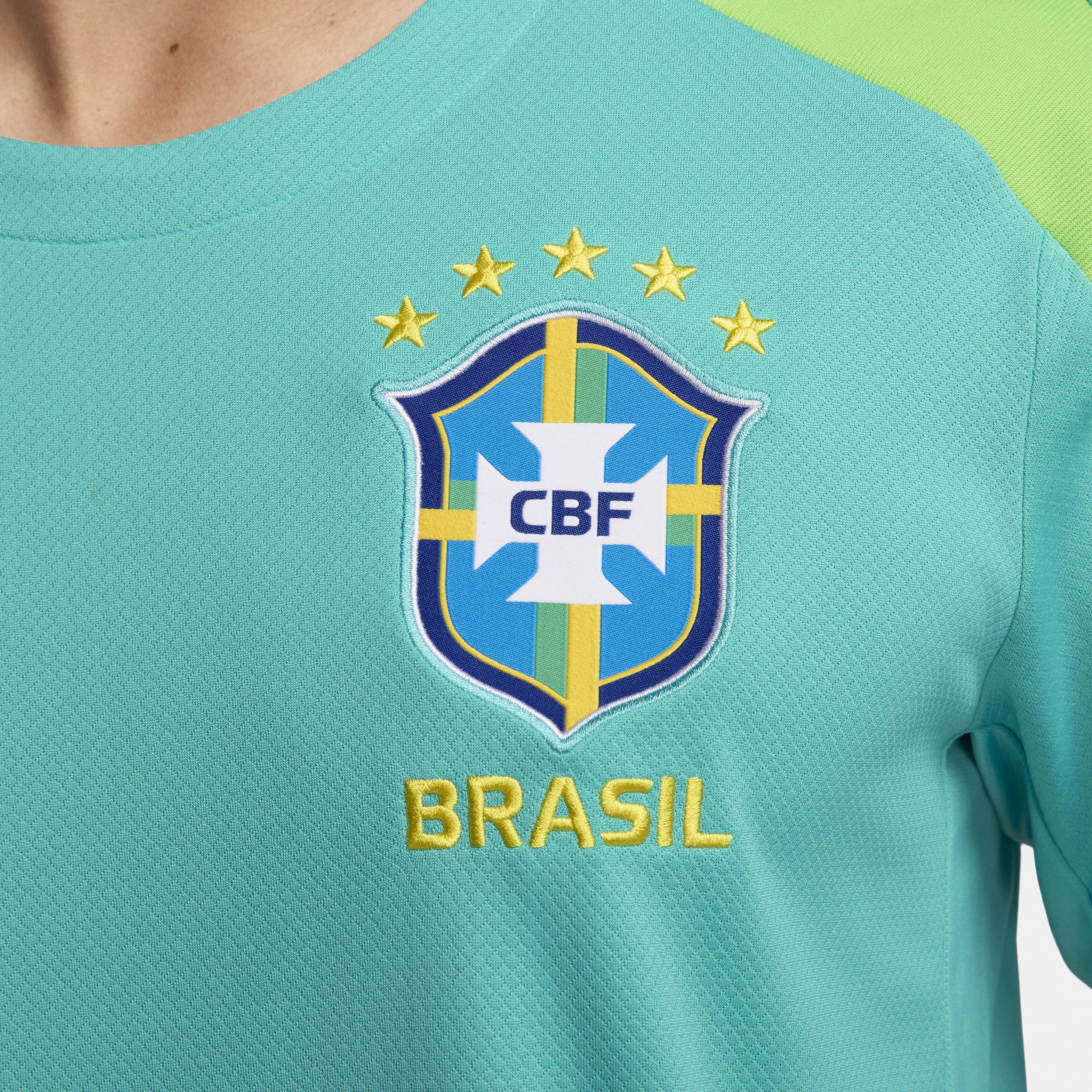 Brazil Strike Nike Men's Dri-FIT Soccer Short-Sleeve Knit Top Product Image