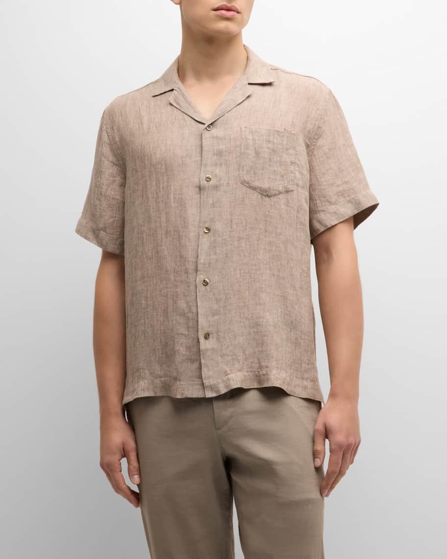 Men's Angelo Linen Camp Shirt Product Image