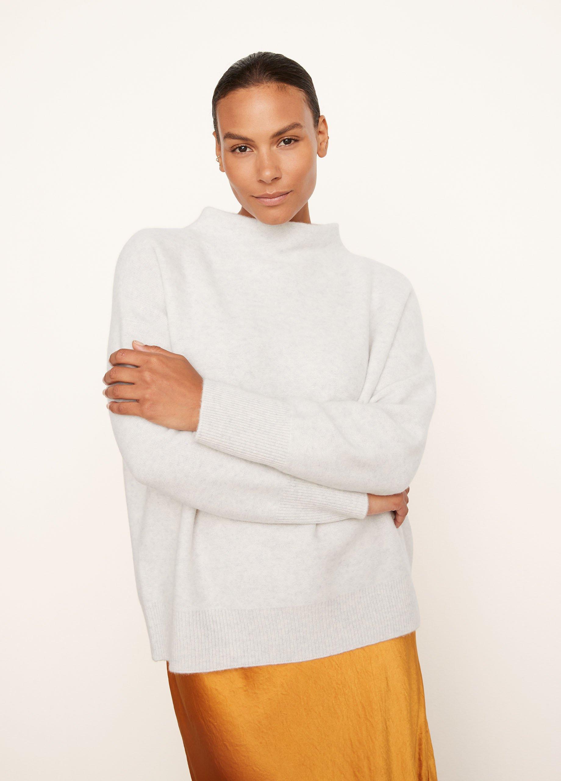 Plush Cashmere Funnel Neck Sweater Product Image