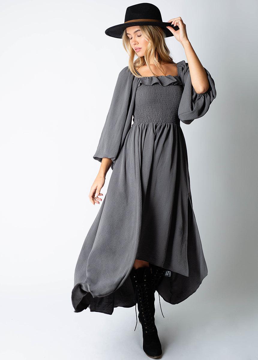 Odette Dress in Gray Product Image