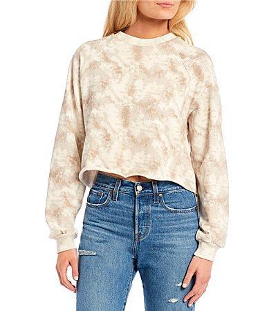 Levis Laundry Day Raglan Cropped Crew Neck Sweatshirt Product Image