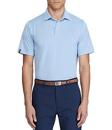 Mens Woven Polo Shirt Product Image