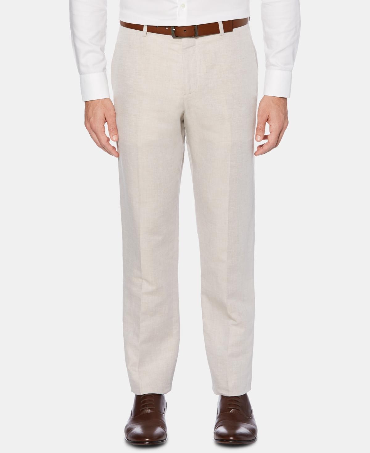 Perry Ellis Portfolio Modern Fit Linen Dress Pants (Bright ) Men's Dress Pants Product Image