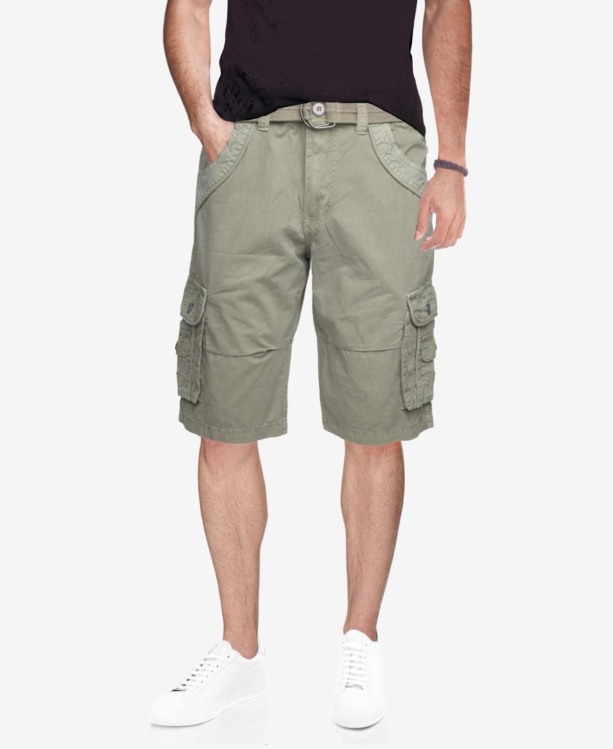 X-Ray Mens Belted Double Pocket Cargo Shorts Product Image