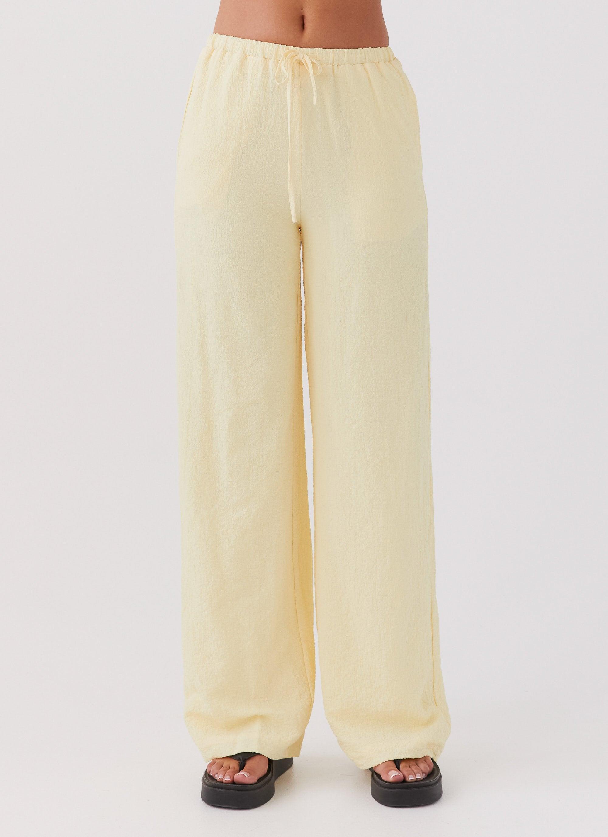 The Good Days Pants - Lemon Product Image