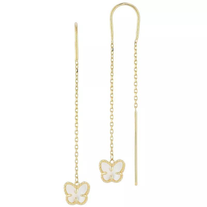 LUMINOR GOLD 14k Gold Drop Link Earrings, Womens Product Image