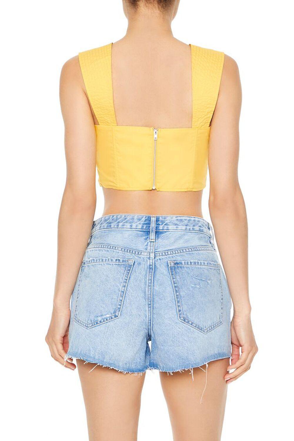 Poplin Curved-Hem Crop Top | Forever 21 Product Image