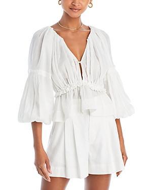 A.L.C. Leighton Top White. (also in ). Product Image