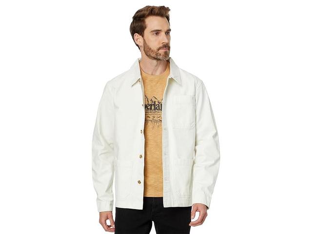 Timberland Washed Canvas Chore Jacket (Vintage White) Men's Jacket Product Image