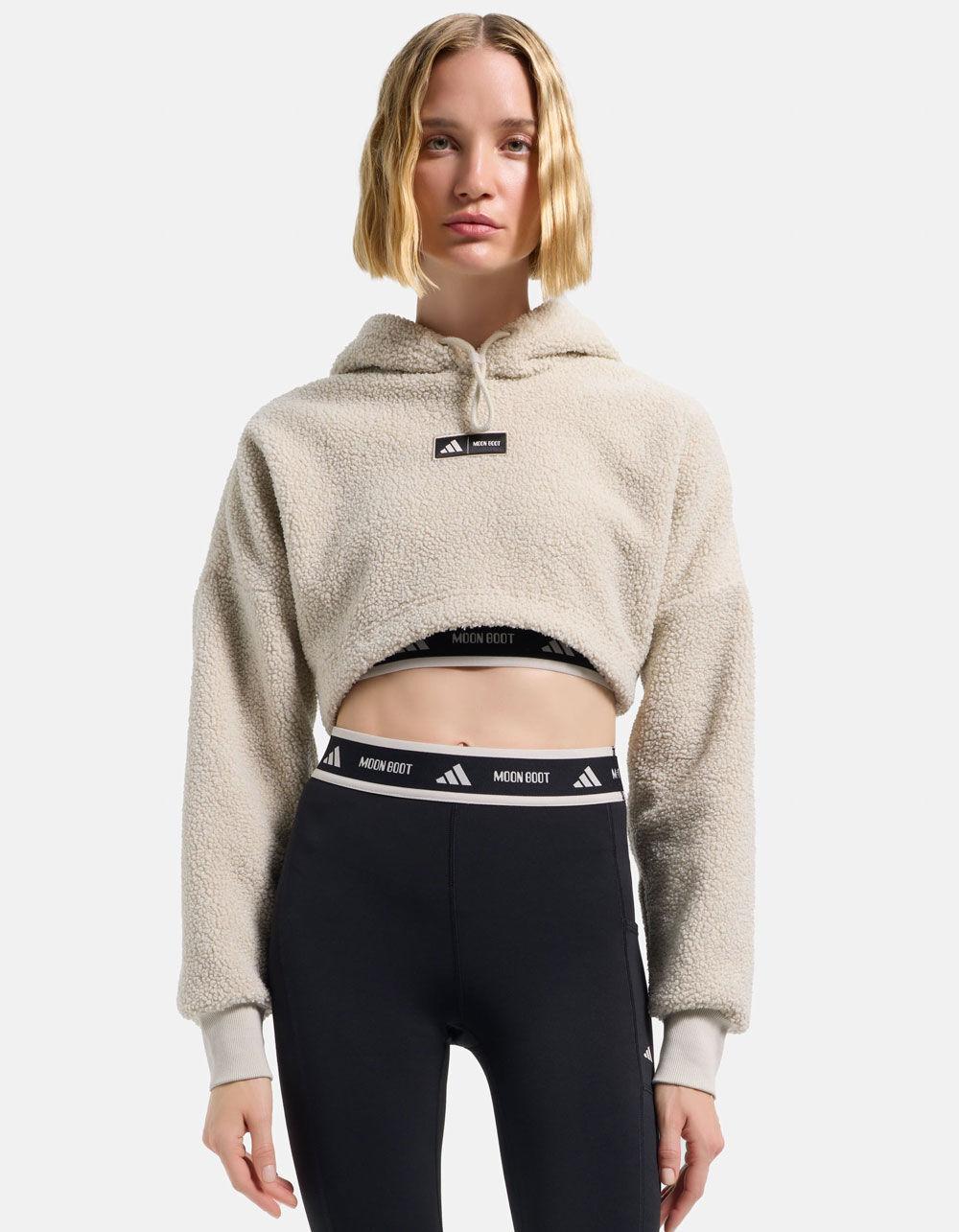 ADIDAS x MOON BOOT Cropped Womens Hoodie Product Image