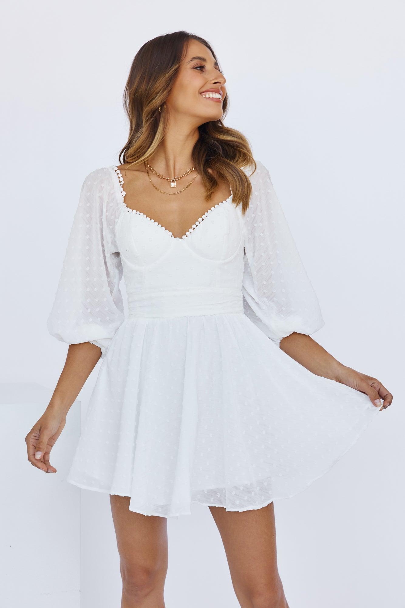 Heart Eyes For You Dress White Product Image