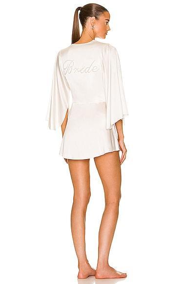 fleur du mal Embroidered Angel Sleeve Robe Product Image