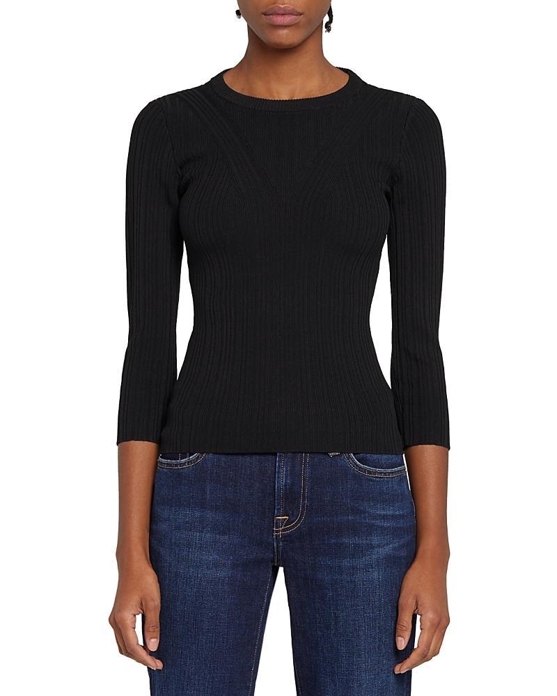 7 For All Mankind Detail Back Rib Top Women's Clothing Product Image