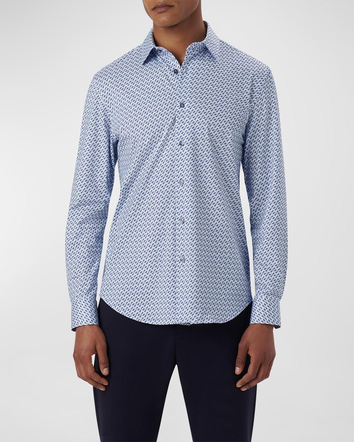 Mens James Ooohcotton Abstract-Print Sport Shirt Product Image