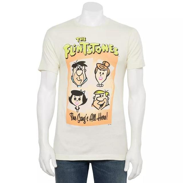 Mens The Flintstones Gangs All Here Graphic Tee Brown Product Image