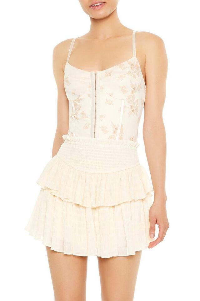 Floral Print Corset Bodysuit | Forever 21 Product Image