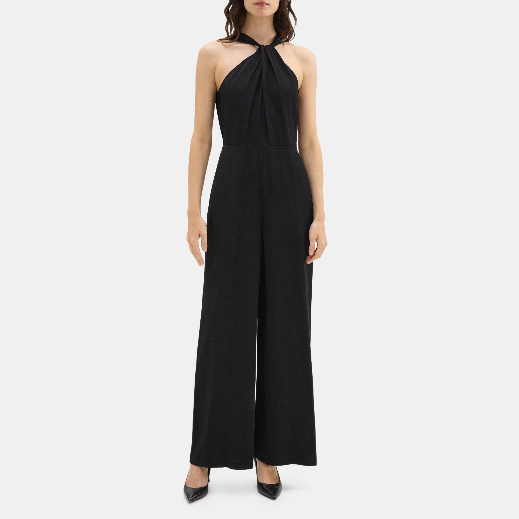 Viscose Twisted Jumpsuit | Theory Outlet Product Image