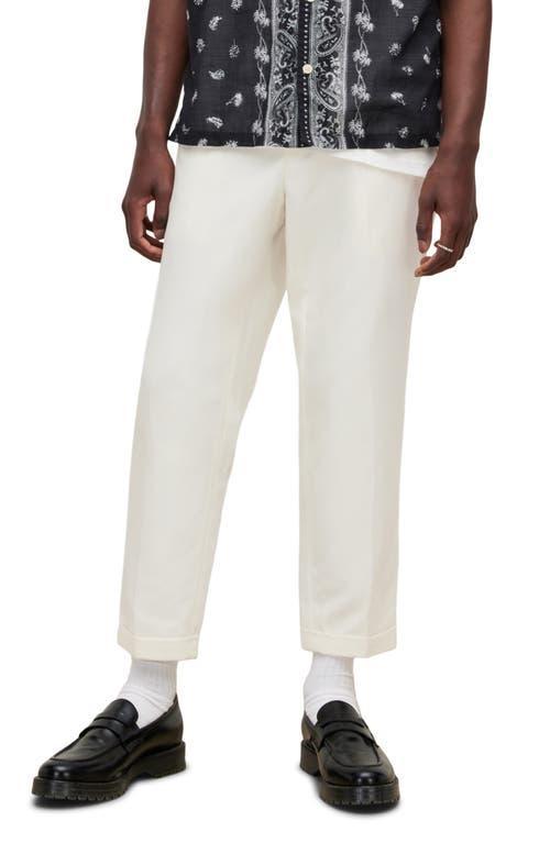 AllSaints Tallis Pleated Cotton & Wool Trousers Product Image