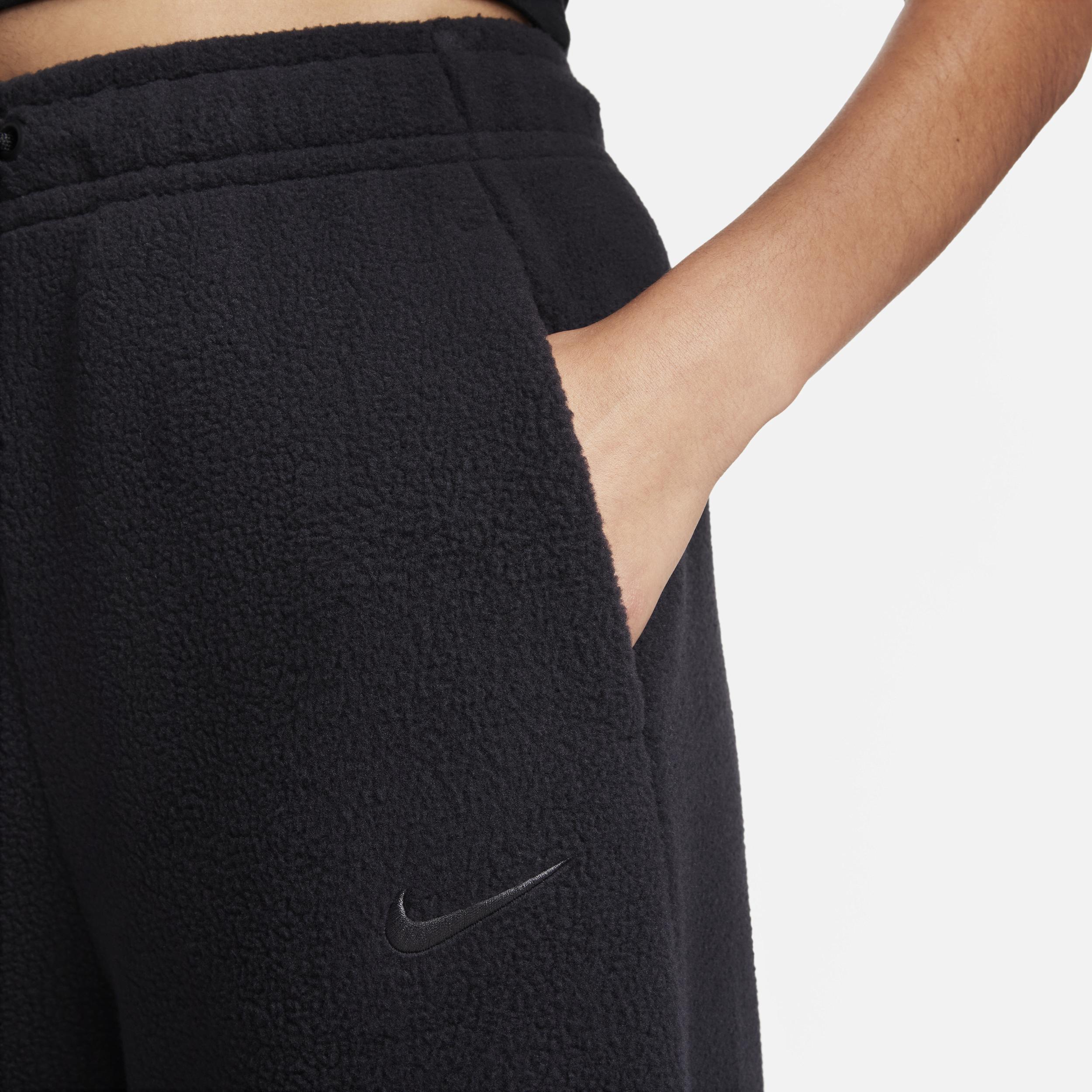 Nike Womens Nike NSW Plush Pants - Womens Black/Smoke Product Image