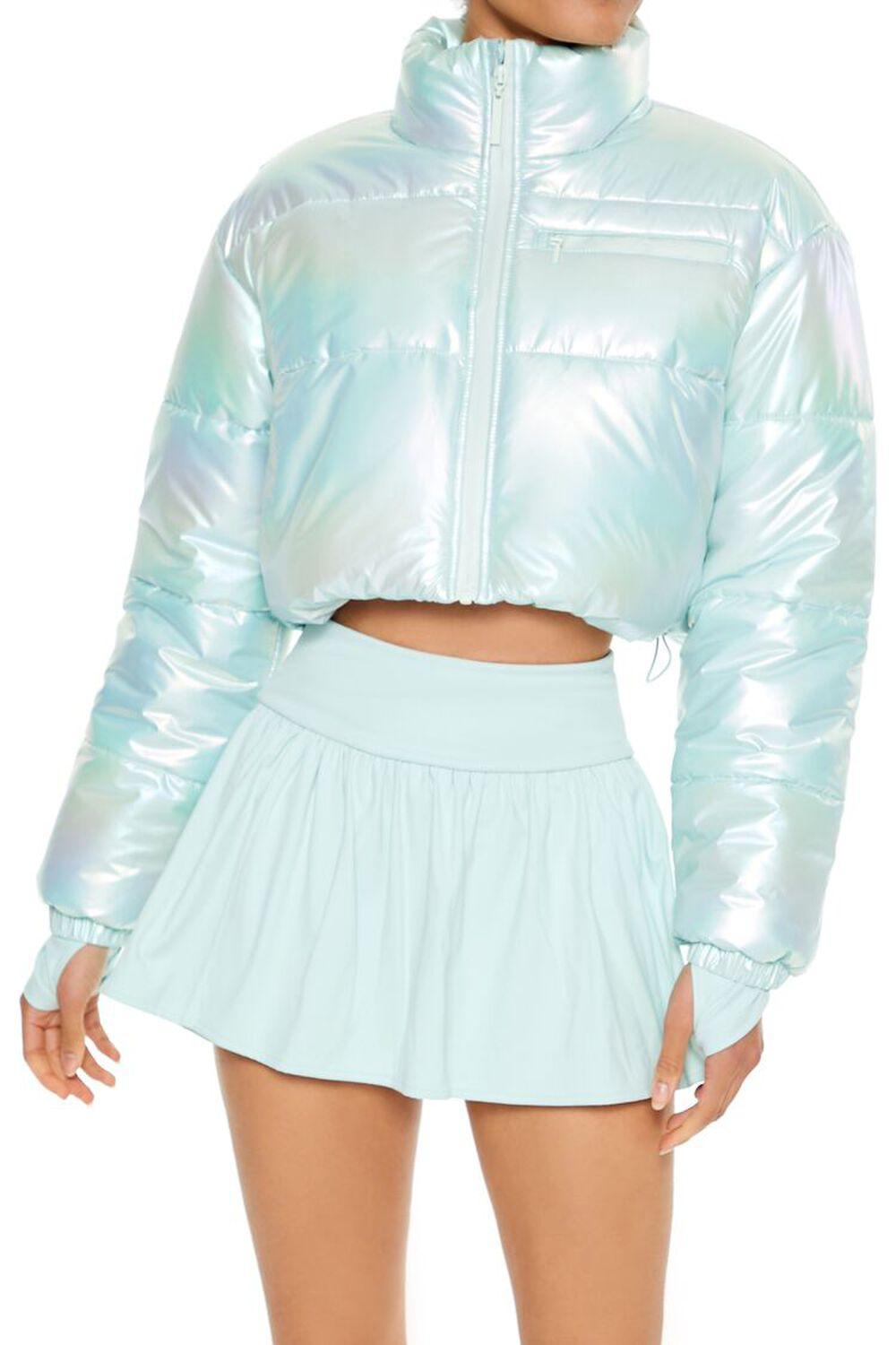 Active Iridescent Puffer Jacket | Forever 21 Product Image