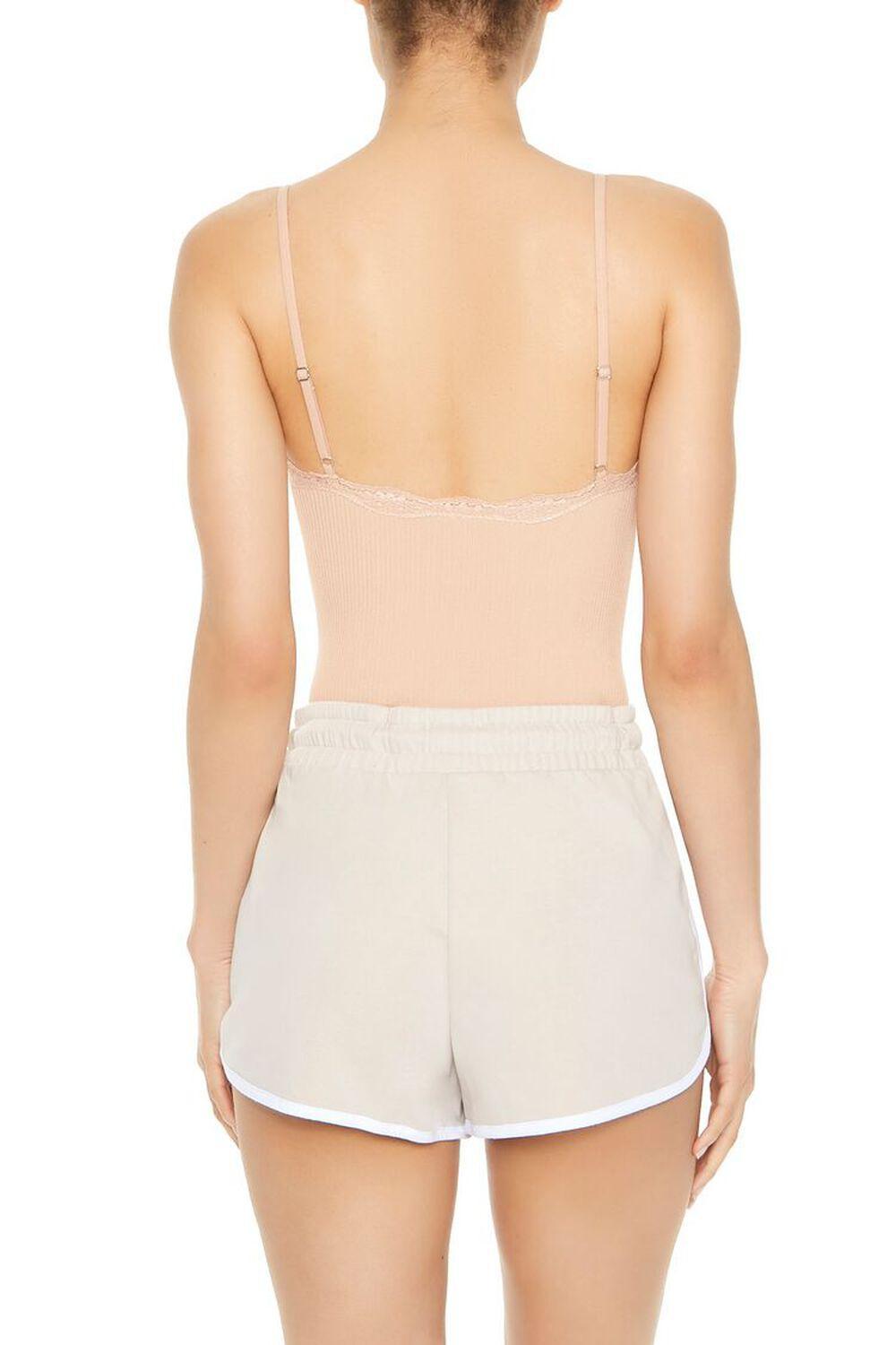 Seamless Lace-Trim Bodysuit | Forever 21 Product Image