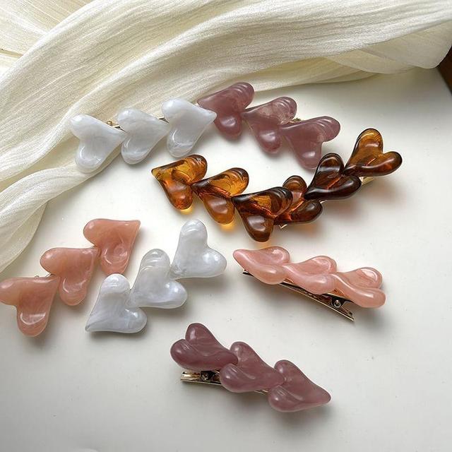 Heart Acetate Hair Clip Product Image