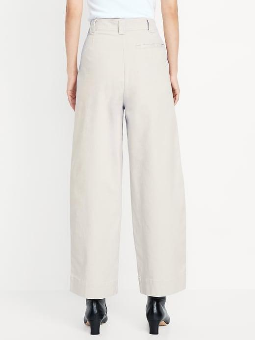 Extra High-Waisted Barrel Wide-Leg Pants Product Image