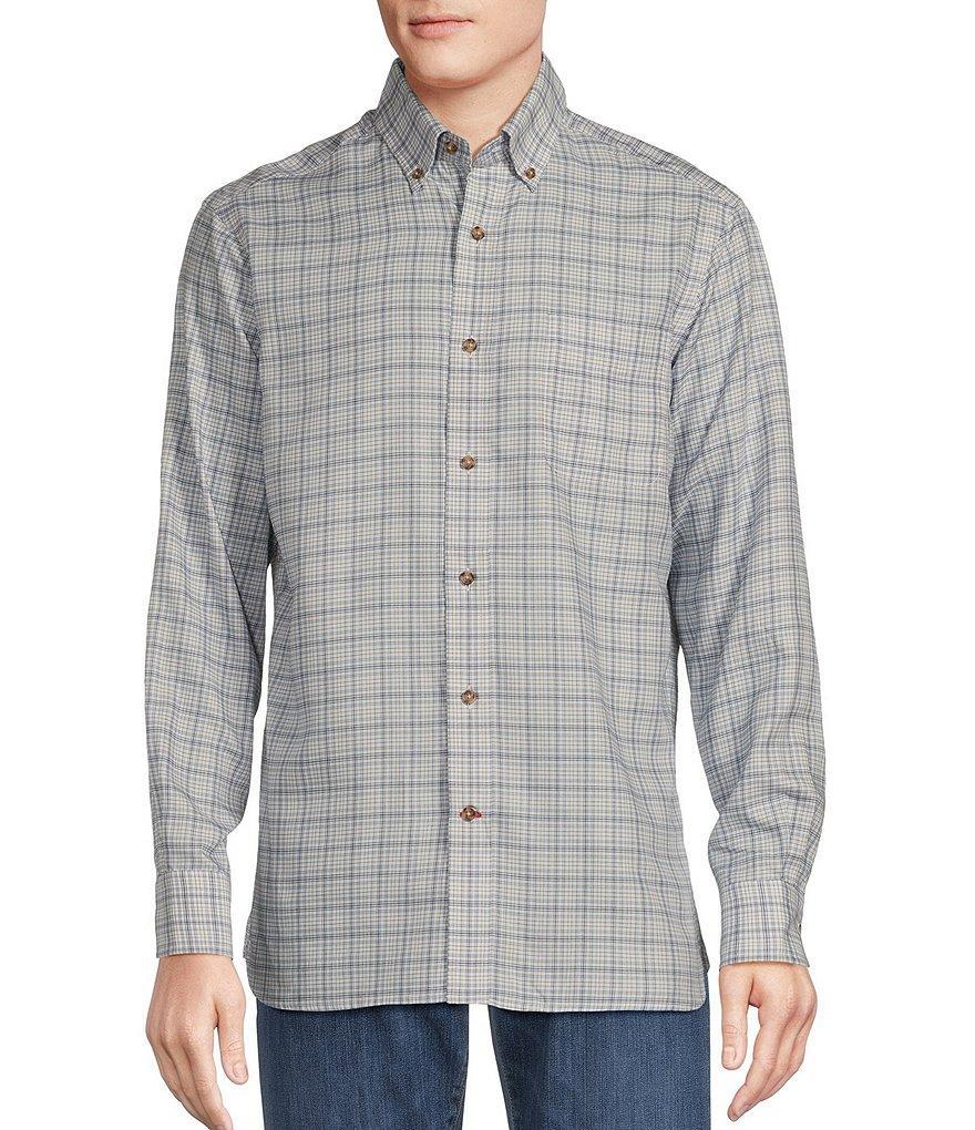 Cremieux Blue Label Plaid Twill Long Sleeve Woven Shirt Product Image