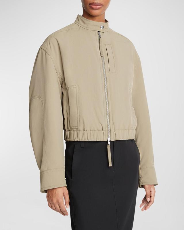 Cropped Bomber Jacket Product Image