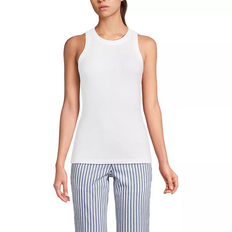 Lands End Womens Rib Tank Top Product Image