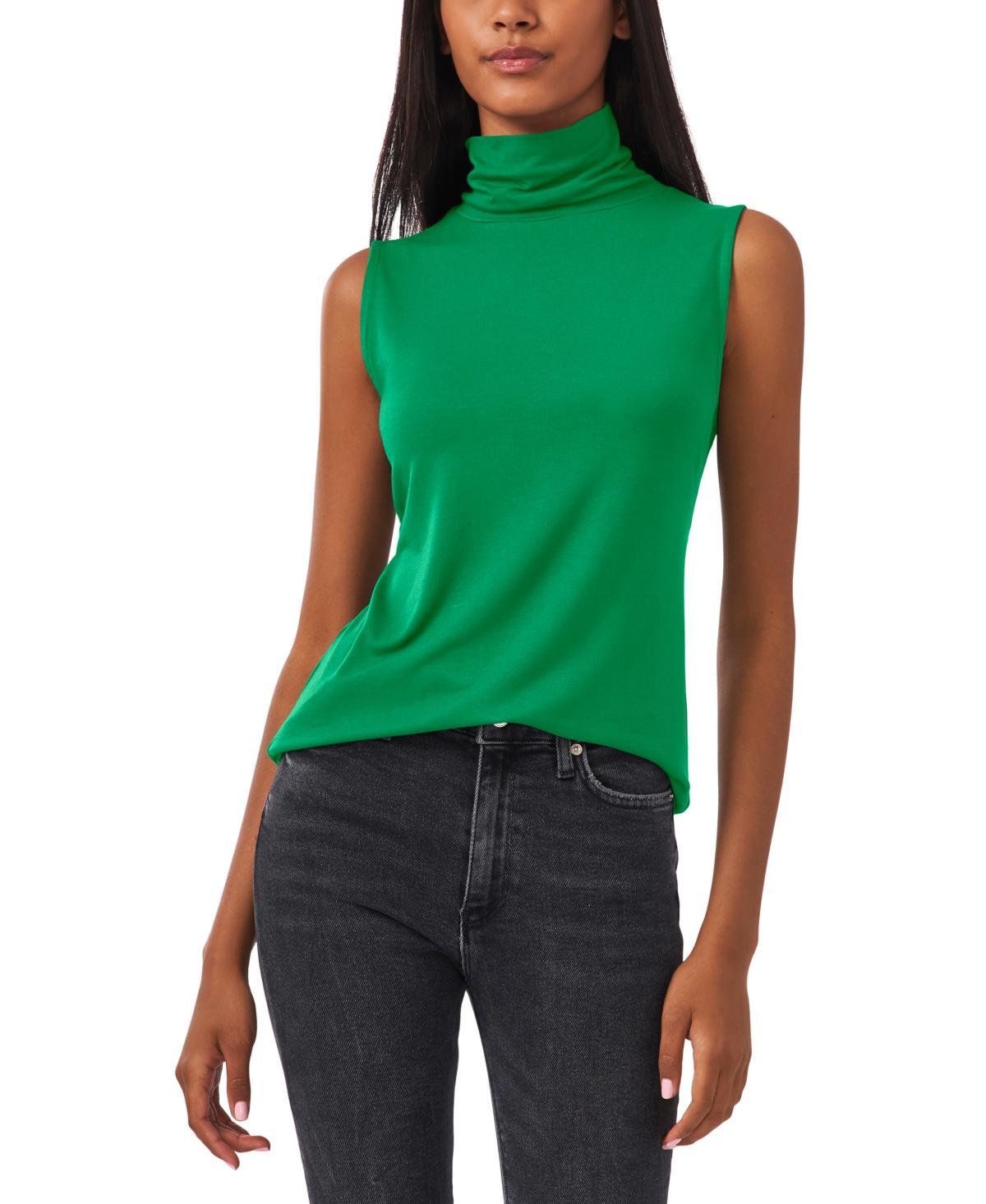 CeCe Womens Sleeveless Turtleneck Top Product Image