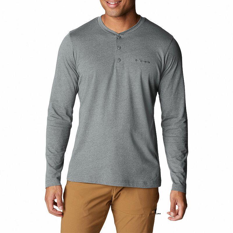 Mens Columbia Thistletown Hills Henley Top City Gray Grey Product Image