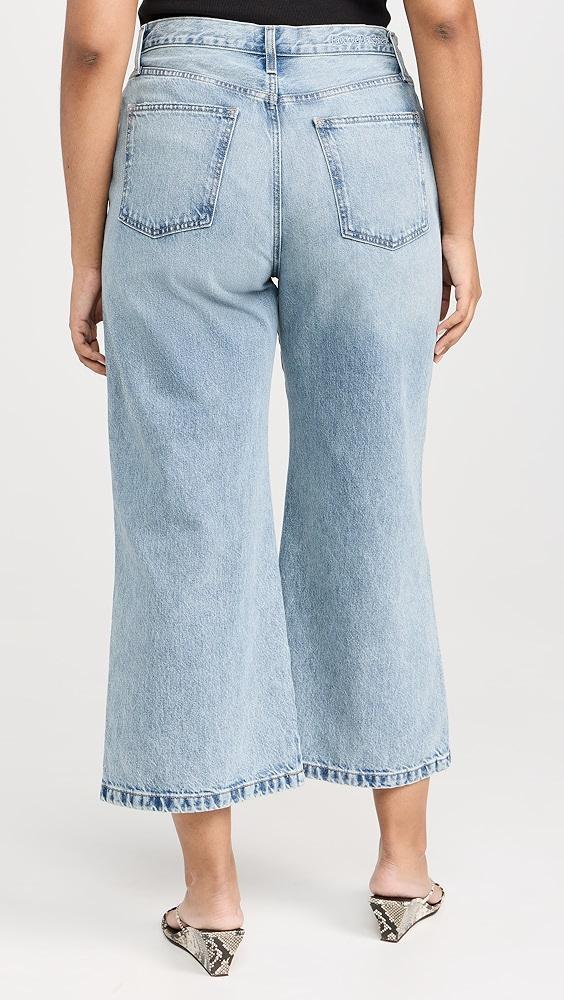 Favorite Daughter The Masha Super High Rise Wide Leg Crop Jeans | Shopbop Product Image