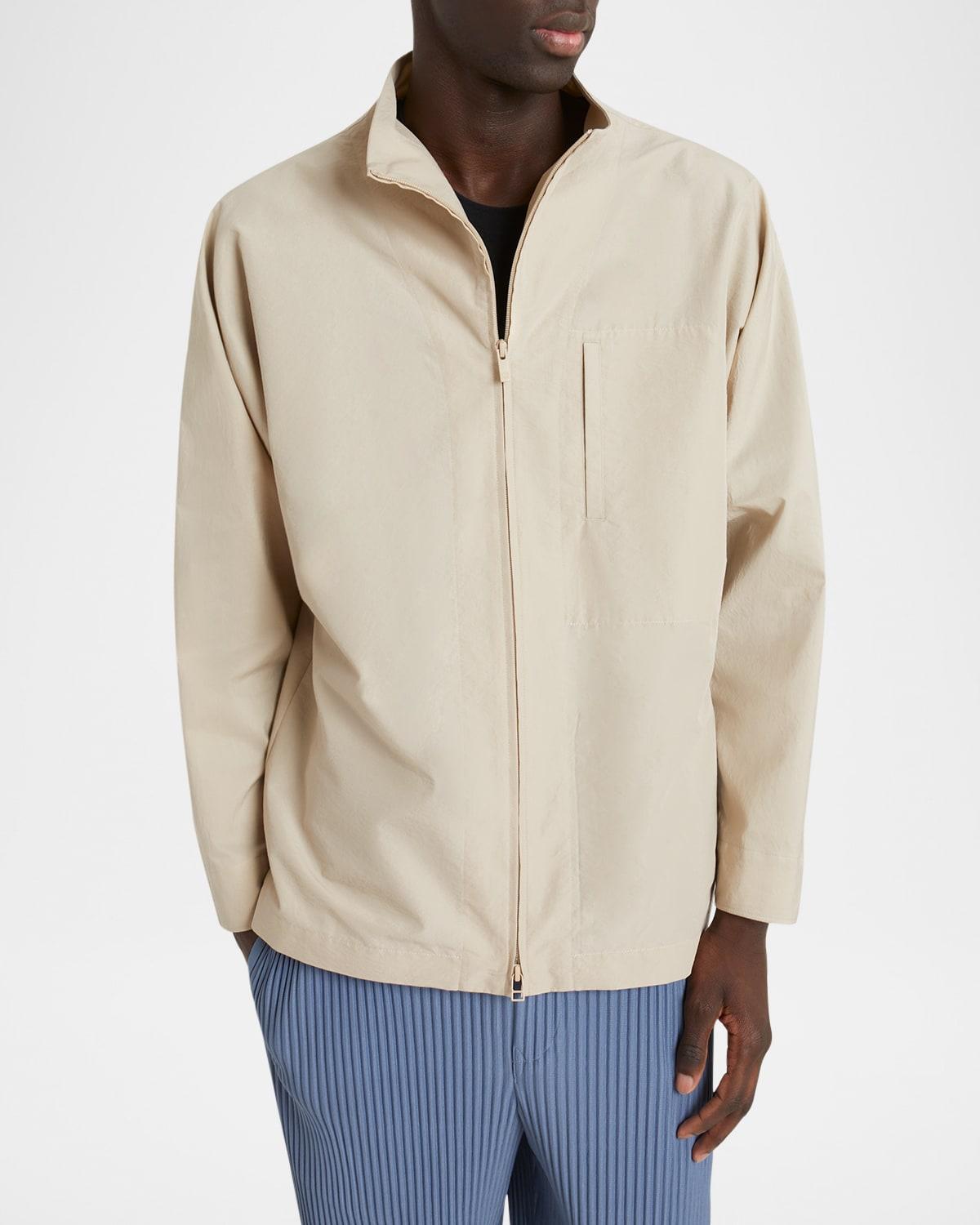 Men's Mock-Neck Zip Overshirt Product Image