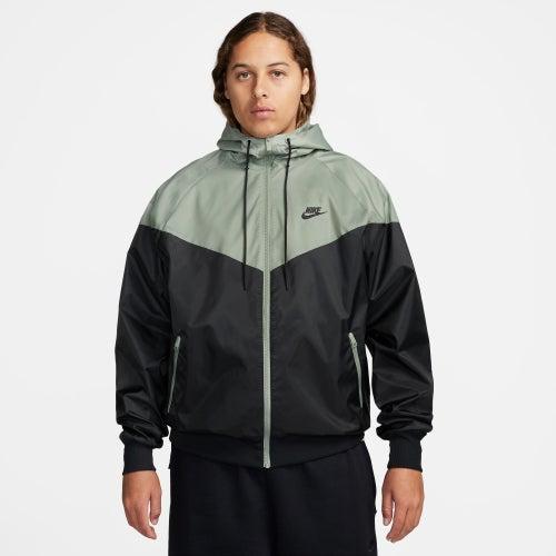 Nike Mens Nike Woven Windrunner Lined Hooded Jacket - Mens Grey/Black Product Image