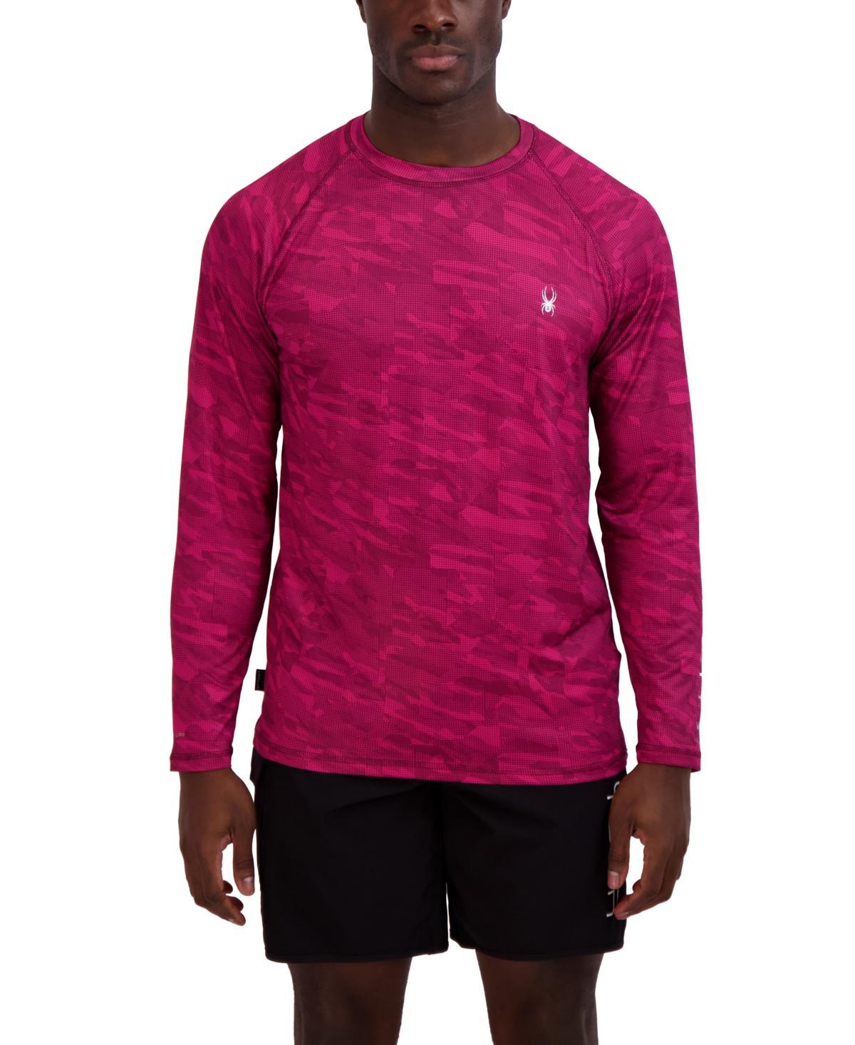 Spyder mens long sleeve printed camo rashguard Product Image