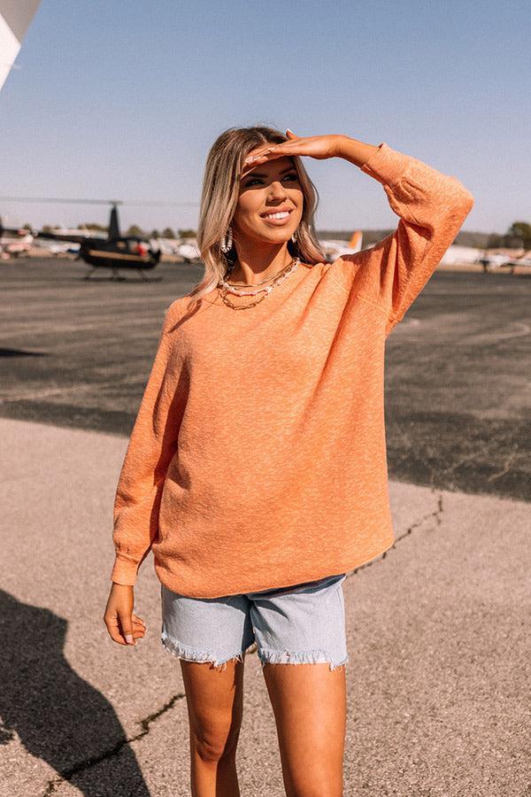 Copy That Knit Sweater In Orange Product Image