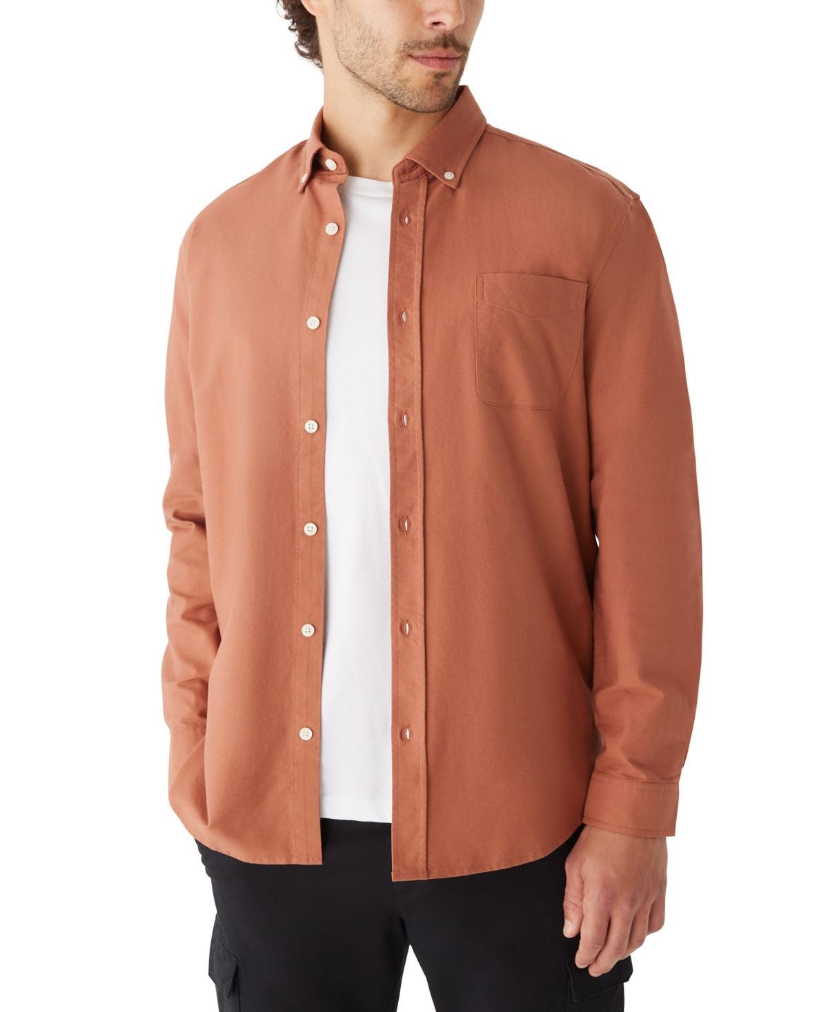 Frank And Oak Mens Jasper Long Sleeve Button-Down Oxford Shirt Product Image