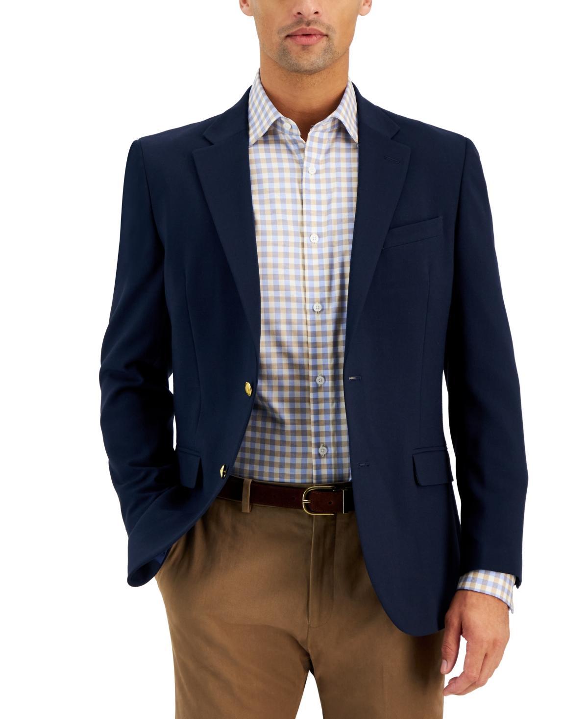 Nautica Mens Modern-Fit Active Stretch Solid Blazer Product Image