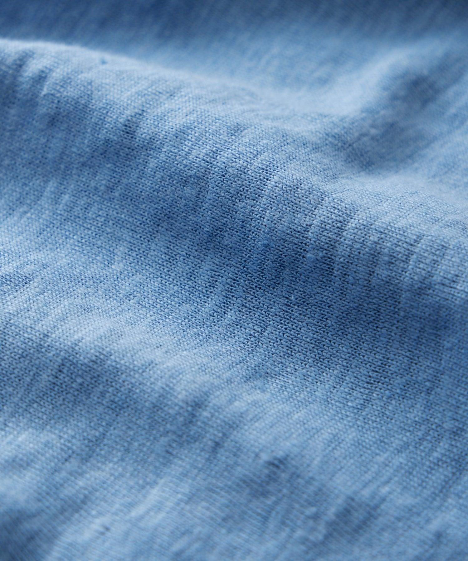 Linen Jersey T-Shirt in Sail Blue Product Image