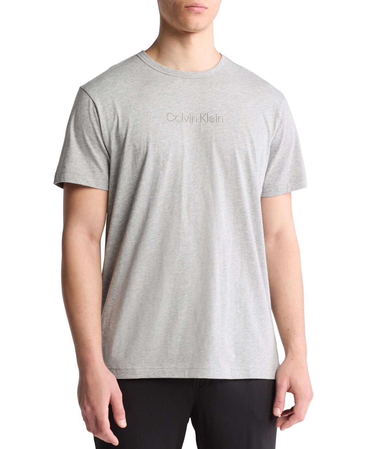 Calvin Klein Mens Calvin Klein Logo Sleep T-Shirt - Grey - S Product Image