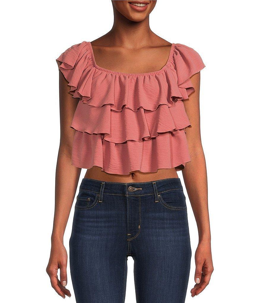 Originality Sleeveless Tiered Ruffle Top Product Image