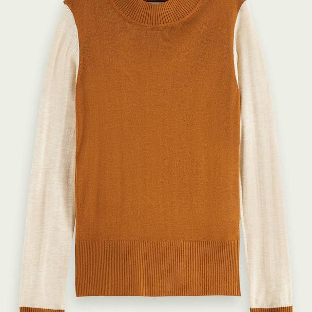 Scotch&Soda Color-Block High Neck Knit Top Product Image