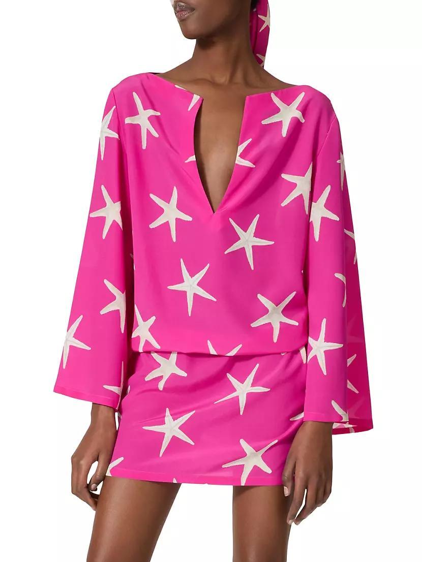 Starfish Crepe De Chine Short Dress Product Image