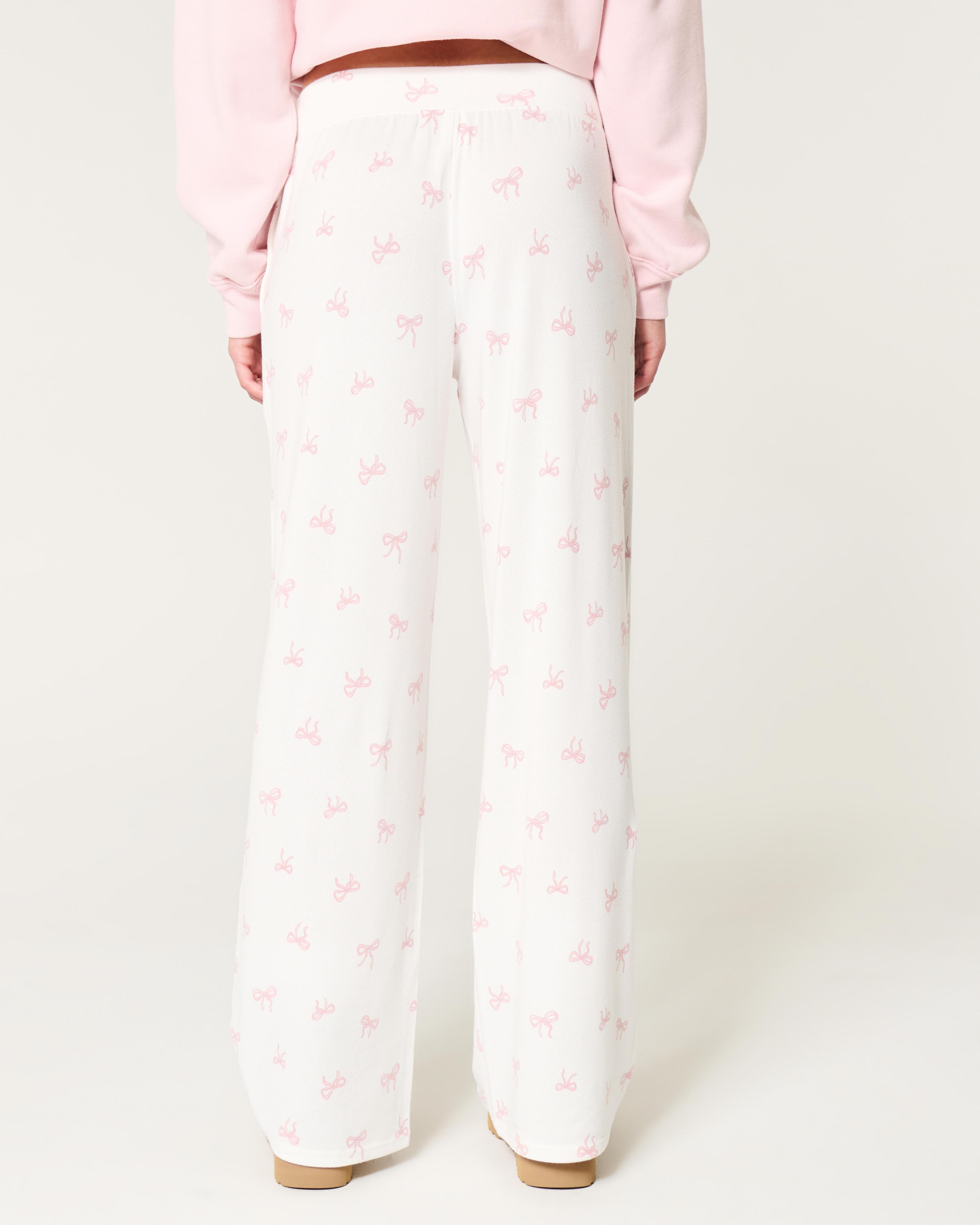 Cozy Wide-Leg Pajama Pants Product Image